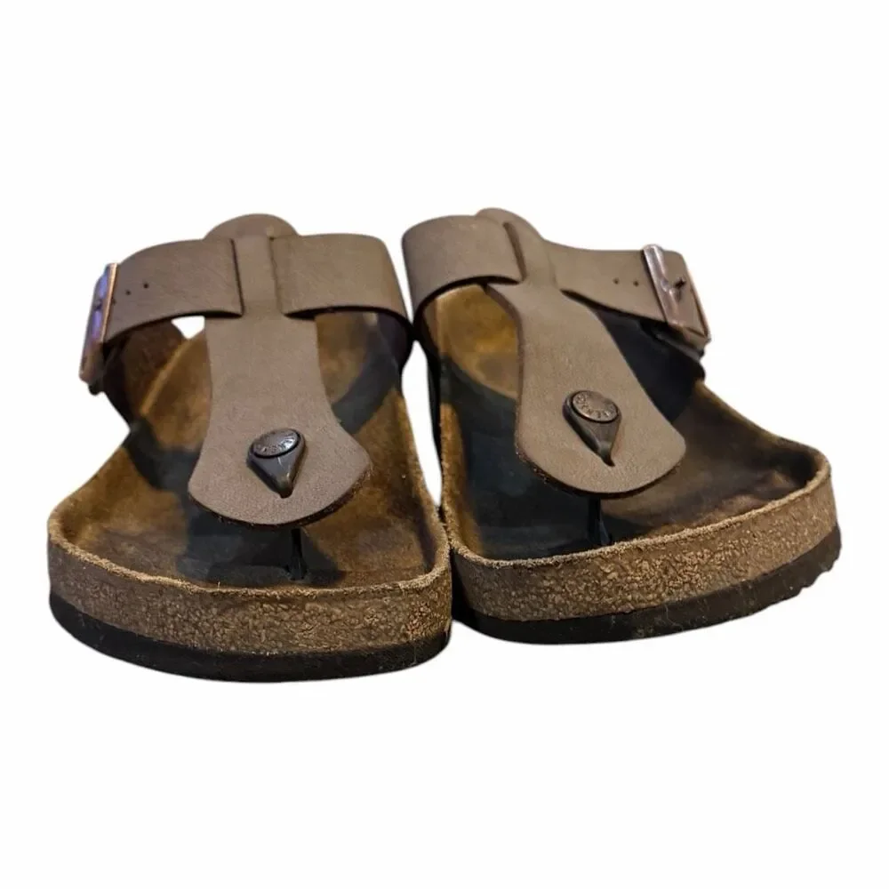 BIRKENSTOCK Medina Men’s Brown Oiled Leather Sandals Size 13